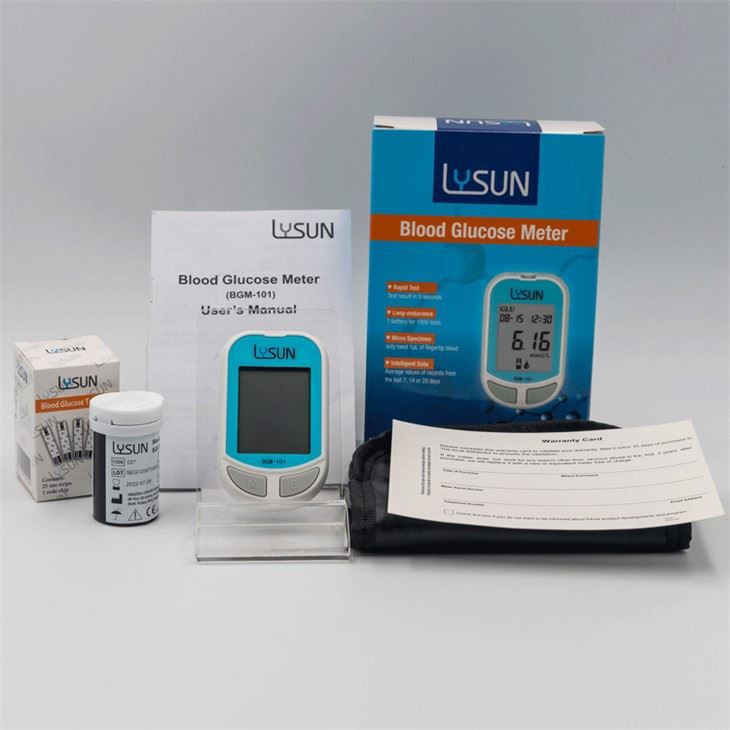 Lysun Medical Glucometer Blood Sugar Monitor Diabetes Glucose Meter Test Kit