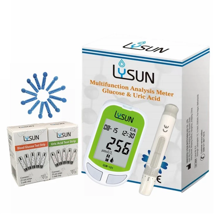 LYSUN aparat za samotestiranje Test trake za mokraćnu kiselinu EUG-101 Komplet za testiranje
